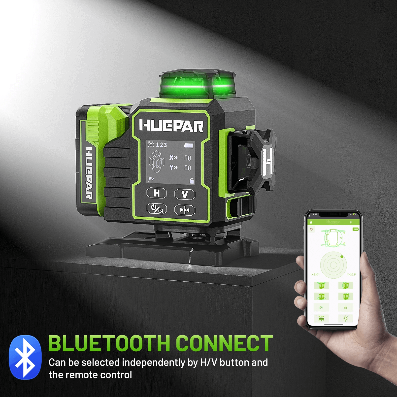 Huepar W04CG Nivel Láser