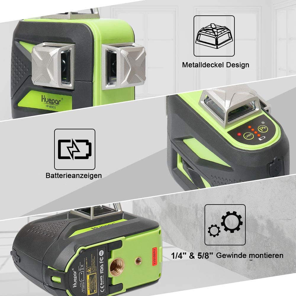 Huepar 603CG-H HUEPAR ES - Nivel láser