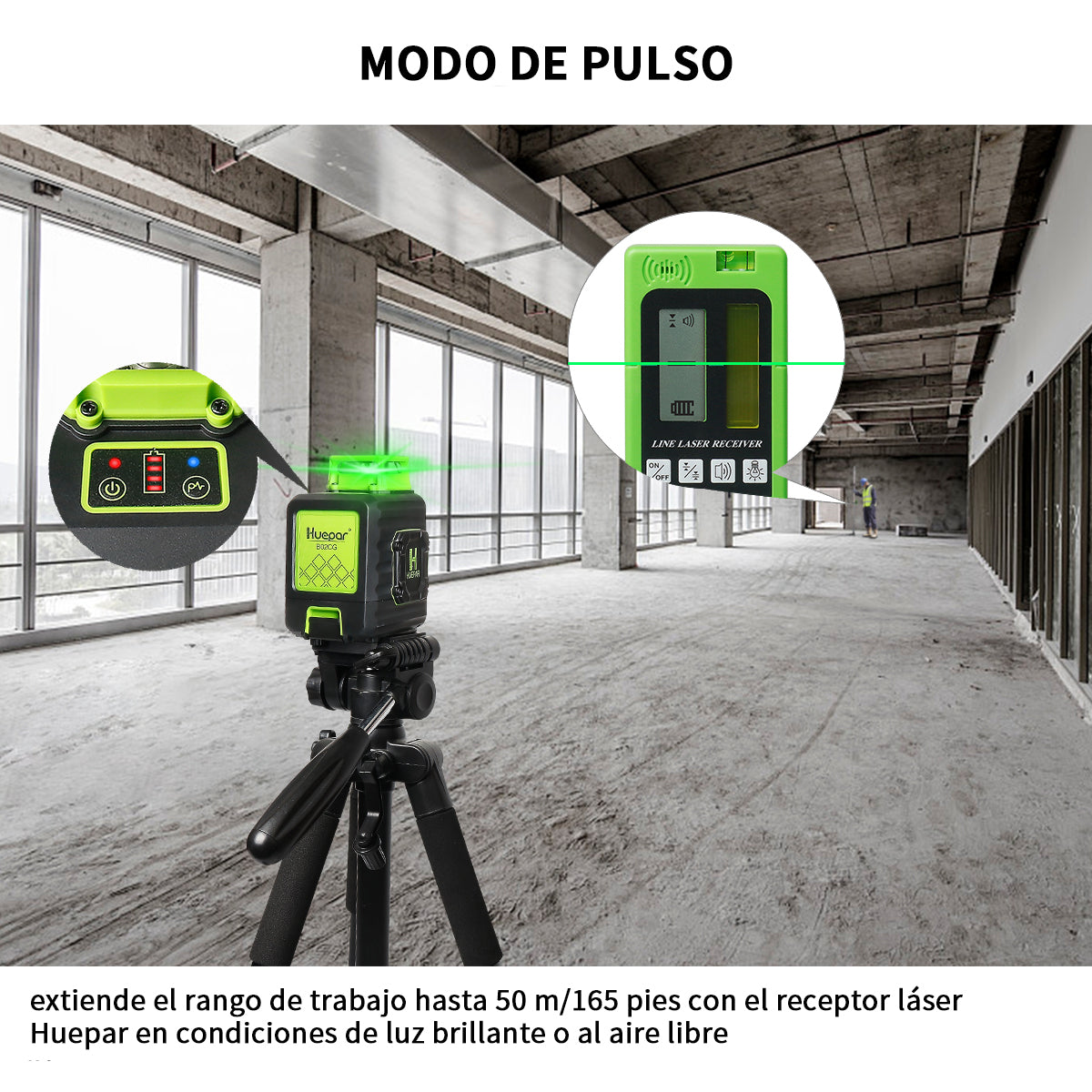 Huepar B02CG Nivel láser