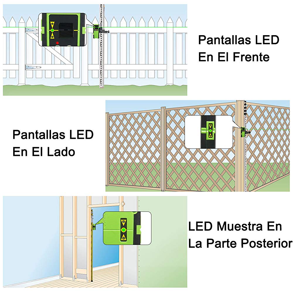 Huepar LR6RG - Detector láser para nivel láser de línea HUEPAR ES - Nivel láser