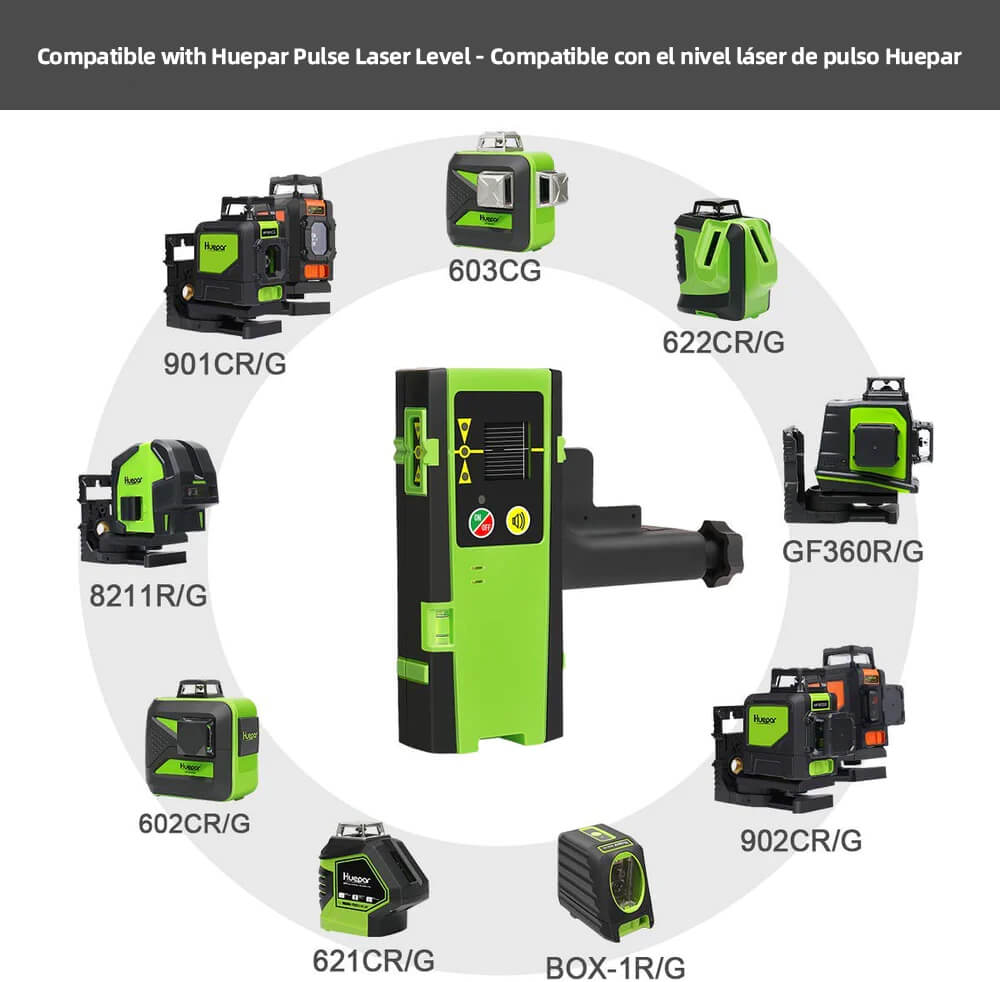 Huepar LR6RG - Detector láser para nivel láser de línea