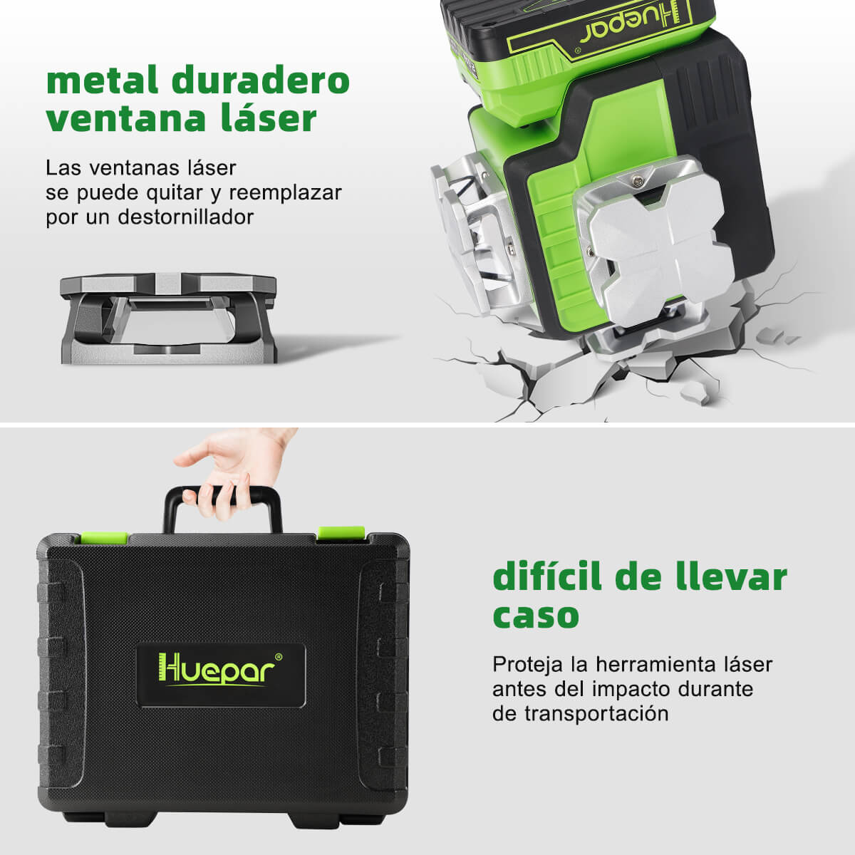 Huepar P03CG HUEPAR ES - Nivel láser