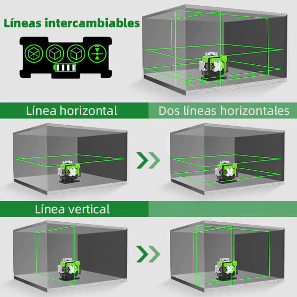 Huepar P04CG Nivel láser